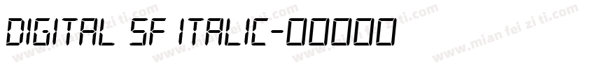 Digital SF Italic字体转换
